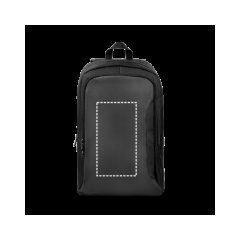 Mochila para portátil en poliéster reciclado | Delantera | 150 x 280