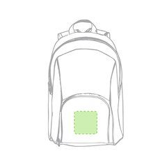 Mochila reforzada con rebite blanco | Parte inferior | 90 x 90