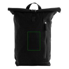 Mochila roll-top en canvas reciclado | Frontal | 100 x 150