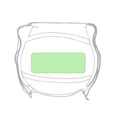 Mochila saco en forma de pelota con cuerdas | Centrado Tenis/Baloncesto | 190 x 120