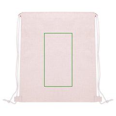 Mochila Sublimación Tacto Suave 100% Poliéster | Frontal | 120 x 230