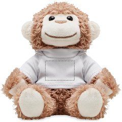 Mono de Peluche para Sublimación | Frontal | 30 x 20