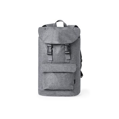 Mochila RPET Ecológica con Solapa Gri