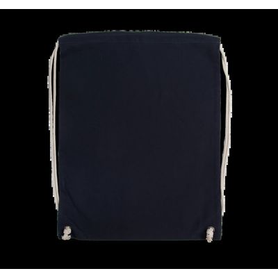 Mochila con cordones blancos de algodón Navy