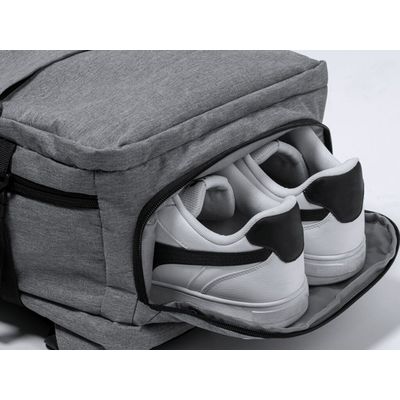 Mochila Mini Maleta USB 3 Compartimentos + Zapatos