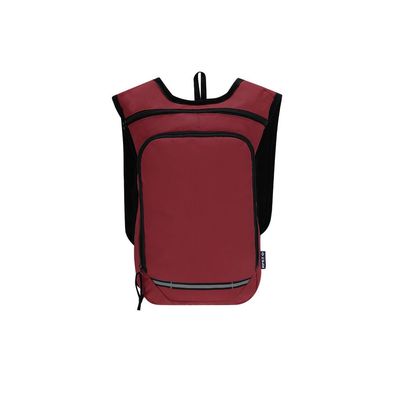 Mochila RPET con tiras reflectantes Roj