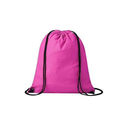 Mochila de cuerdas en poliéster Fucsi