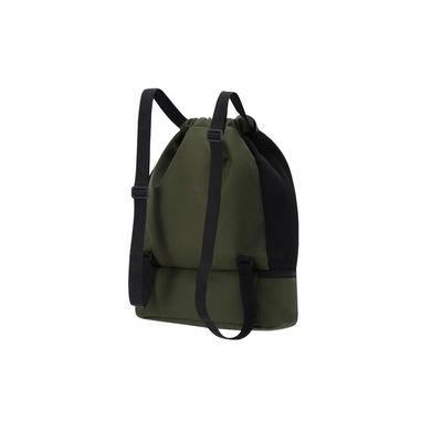 Mochila PU cierre cordón y bolsillo para zapatos