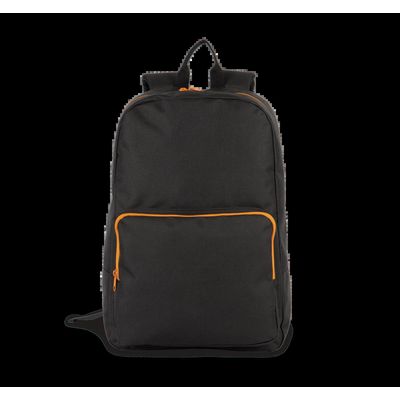 Mochila Poliéster Acolchada Black / Orange