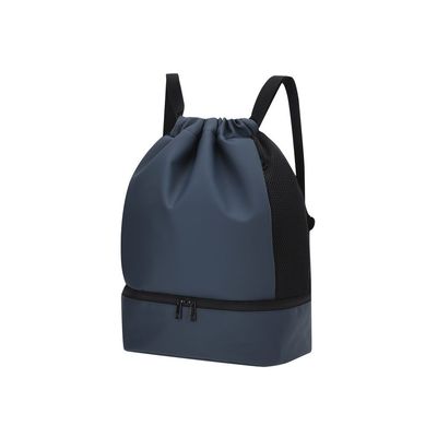 Mochila PU cierre cordón y bolsillo para zapatos
