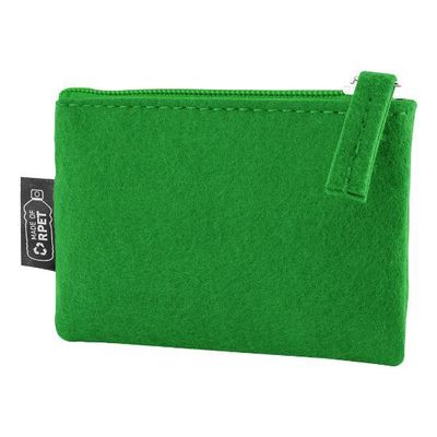 Monedero de fieltro Verde