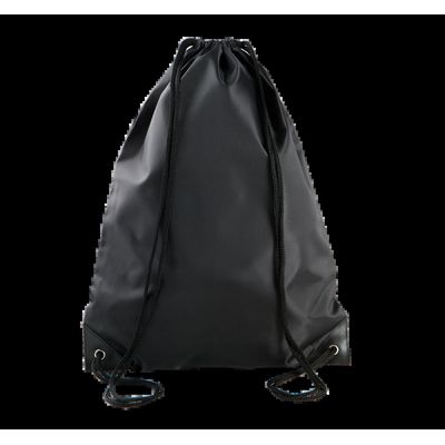 Mochila  de poliéster con cordones Black