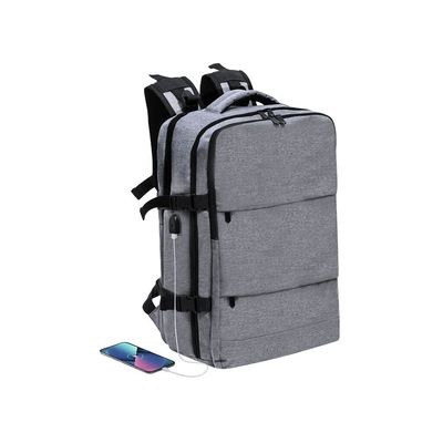Mochila Mini Maleta USB 3 Compartimentos + Zapatos