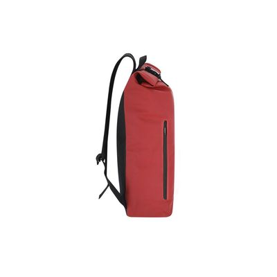 Mochila de suave PU con hebilla y bolsillo frontal