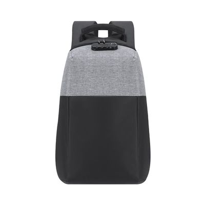 Mochila antirrobo repelente de agua para portátil 15' con salida USB Gri