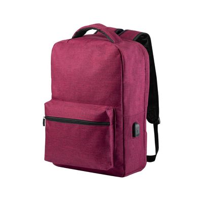 Mochila 15" con cable micro USB Roj