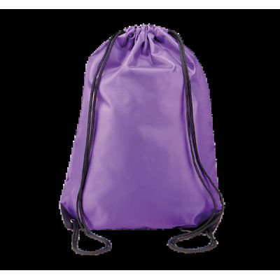Mochila con cordones y esquinas reforzadas Purple