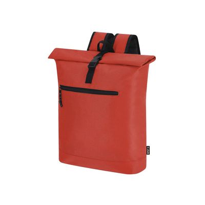 Mochila de poliéster RPET rolltop Roj