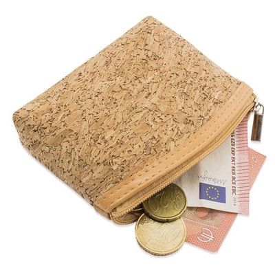 Monedero de Corcho Natural