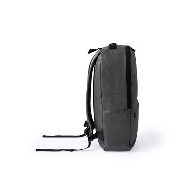 Mochila RPET Acolchada 3 Bolsillos Frontales