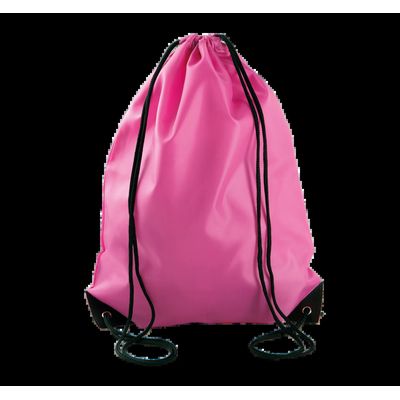 Mochila con cordones y esquinas reforzadas Fluorescent Fuchsia