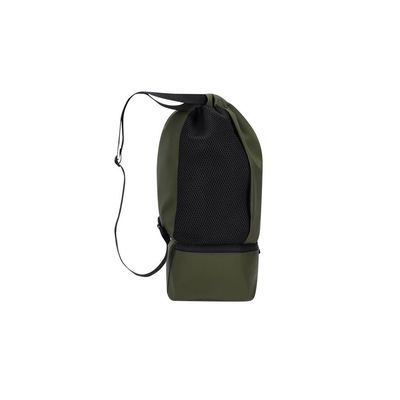 Mochila PU cierre cordón y bolsillo para zapatos