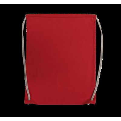 Mochila con cordones blancos de algodón Red