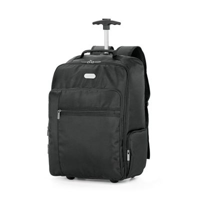 Mochila Trolley 28L Portátil 17'' con Placa Negro