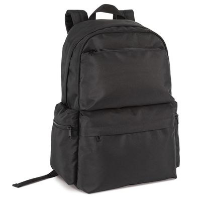 Mochila Poliéster Reciclado 15" Multi Bolsillos Black