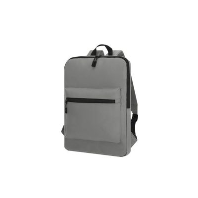 Mochila con bolsillo principal de cremallera Gri