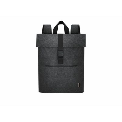 Mochila con solapa fieltro RPET Gri