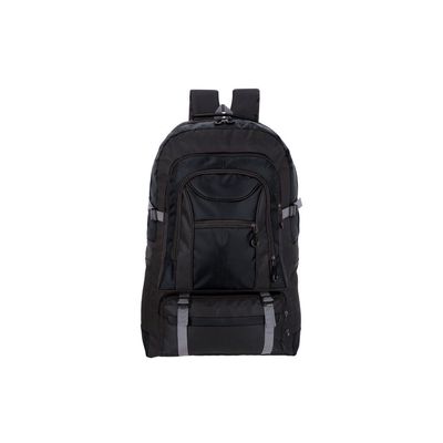 Mochila poliéster 600D multibolsillos Neg