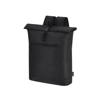 Mochila de poliéster RPET rolltop Neg