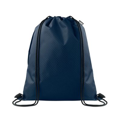 Mochila de cuerdas RPET 420D con bolsillo y carga 5 kg Azul