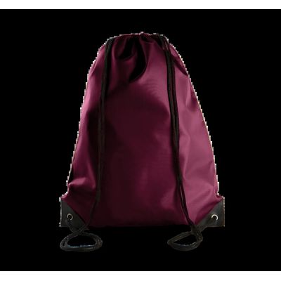 Mochila con cordones y esquinas reforzadas Burgundy