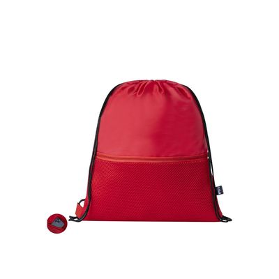 Mochila RPET de cuerdas con bolsillo frontal
