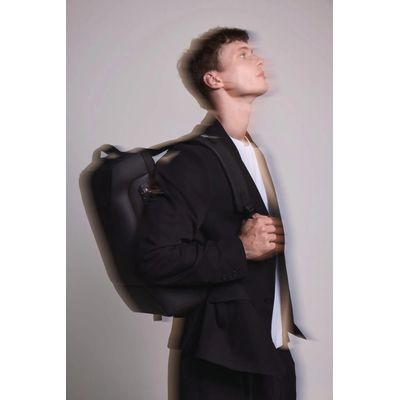 Mochila Viaje Semirígida Segura con TSA y USB Black