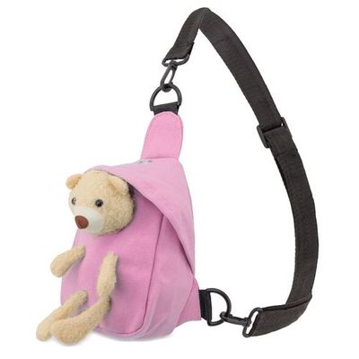 Mochila Bandolera con Osito Extraíble