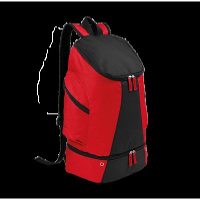 Mochila deportiva con compartimento para zapatos Red / Black