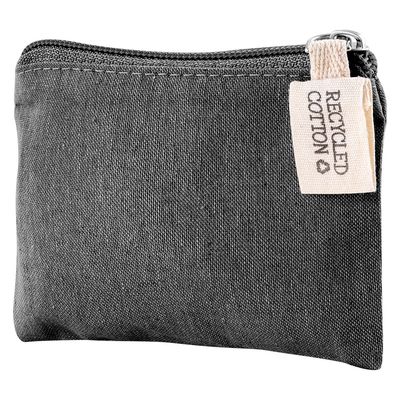Monedero de algodón Negro