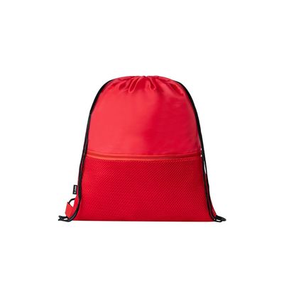 Mochila RPET de cuerdas con bolsillo frontal
