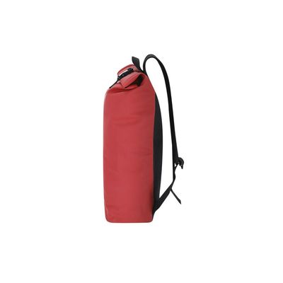 Mochila de suave PU con hebilla y bolsillo frontal
