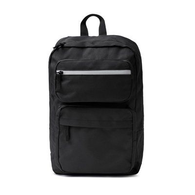 Mochila con 2 bolsillos frontales Negro