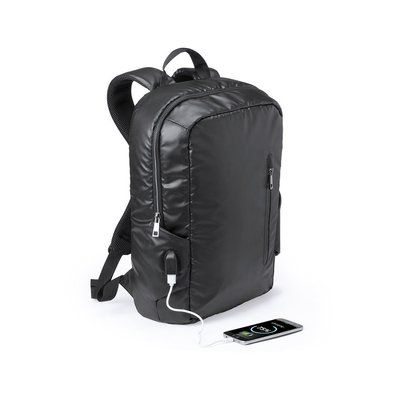 Mochila acolchada para portátil y tablet conexión USB 15'