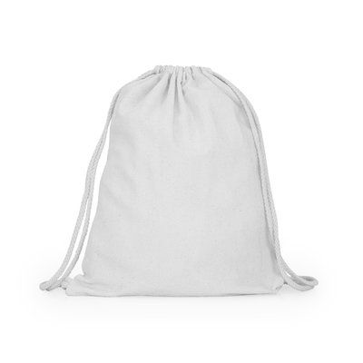 Mochila de algodón 100% de 105g Blanco