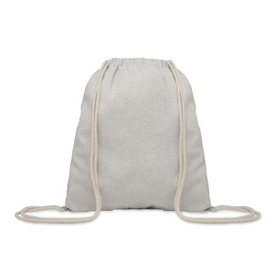 Mochila de Algodón con Cuerdas Reciclado Gris