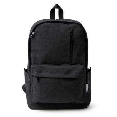 Mochila de algodón reciclado 330 g/m2 Negro