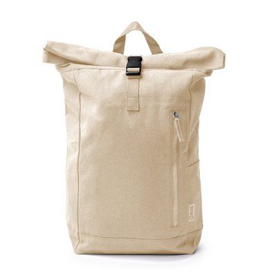 Mochila de algodón reciclado de 370g Crudo
