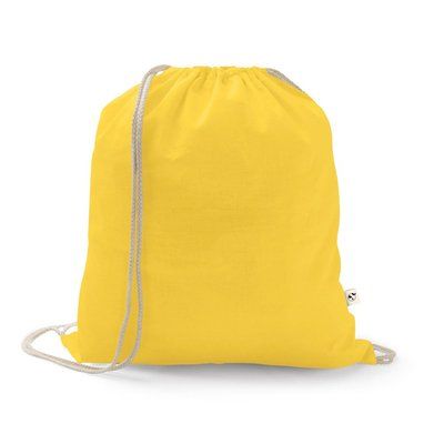 Mochila de algodón reciclado y poliéster Amarillo