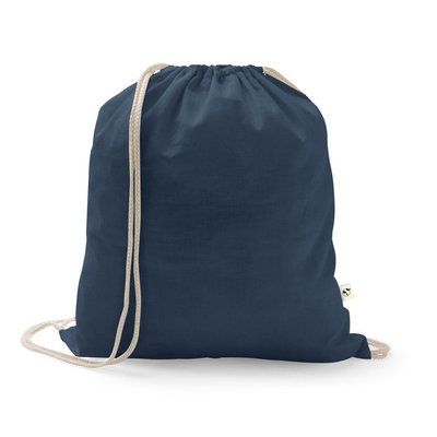 Mochila de algodón reciclado y poliéster Azul Marino